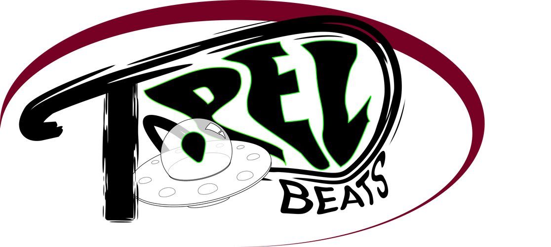 Topel Beats badge with maroon ring